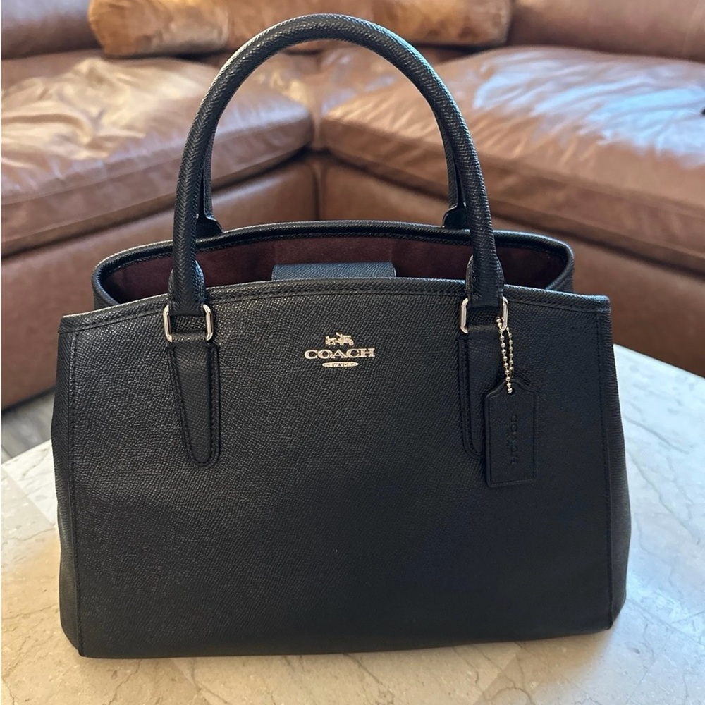Coach Margot Carryall Small Black Purse